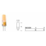 Dimensioni Lampadina LED Bispina G4 - 1,5 W - 36x10 mm