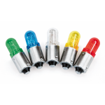 LED lamp BA9S Green, Blue, White, Yellow and Red for control panel 6/12/28V