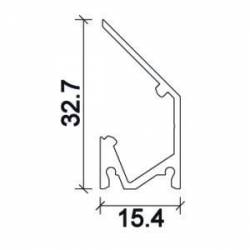 Dimensions Led Profile NP171 15,4x32,7 mm