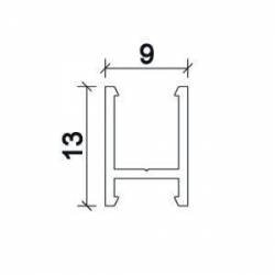 Dimensions Led Profile NP173 13x9 mm