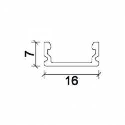 Dimensions Led Profile NP181 16x7 mm