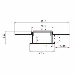 Dimensions Led Profile NP204