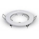 Round LED Spotlight Holder White Finish for Socket GU10 LED Bulb