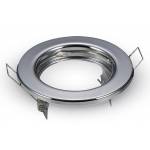 Round LED Spotlight Holder Chromo Finish for Socket GU10 LED Bulb