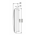 Plafoniera LED tonda 30 cm Ø  con SENSORE PRESENZA INTEGRATO - 18 W