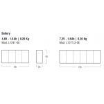 Alimentatore con emergenza integrata - L2471 - CC / CV - 7,2 V - 1,6 Ah
