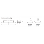 Kit Emergenza LED ELH771 - Lampade Led 12V - GU5.3 - Autonomia 1h - 7,2 V - 1,6 Ah 