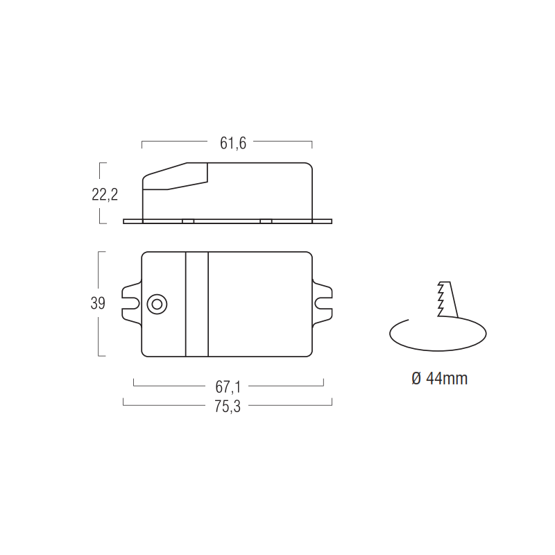 ALPF10 SERIES LED power supply ON/OFF CC 10/13 W