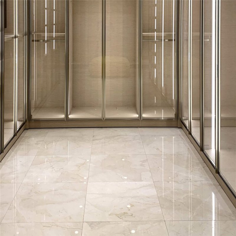 Sostituzione pavimenti cabina ascensore in MARMO