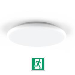 Plafoniera LED tonda Ø300 mm -  Emergenza Integrata - 18 W - fissaggio a rotazione