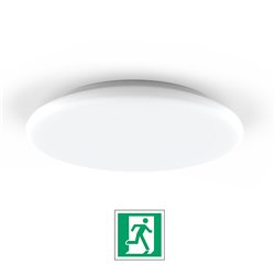 Round LED ceiling light 30 cm Ø  INTEGRATED EMERGENCY - 25 W - rotation fixing