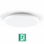 Plafoniera LED tonda Ø300 mm -  Emergenza Integrata - 18 W - fissaggio a rotazione