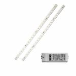 48 Power LED Bar 11,4 W - 350 mA - length 482+482mm + Power Supply AL1535