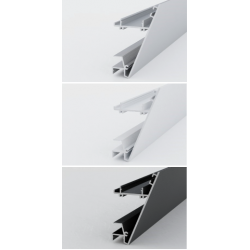 Aluminium, white and black finishes LED Profile NP029-1