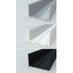 Aluminium, white and black finishes LED Profile NP051