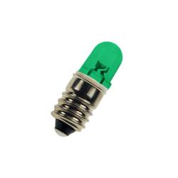 Lampadina LED E10 Verde per bottoniera 6/12/28 V