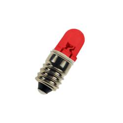 Lampadina LED E10 Rossa per bottoniera 6/12/28 V