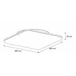 Dimensioni Plafoniera led quadrata 400x400x68 mm