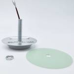 Recessed Round 12 LED Vulcan Spotlight 85/15 with mounting components