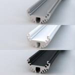Finitura alluminio, bianca e nera Profilo LED NP0126