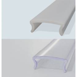 White and transparent covers LED Profile NP010