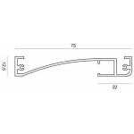 Dimensioni Profilo LED NP158 75x12,5 mm