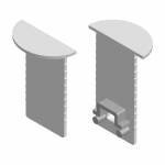 Plastica caps Led Profile NP166