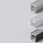 Aluminium, white and black finishes LED Profile NP017