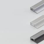 Aluminium, white and black finishes LED Profile NP0132