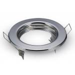 Round LED Spotlight Holder Chromo Finish for Socket MR16 LED Bulb