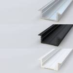 Aluminium, white and black finishes LED Profile NP012