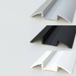 Aluminium, white and black finishes LED Profile NP015
