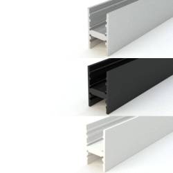 Aluminium, white and black finishes LED Profile NP016