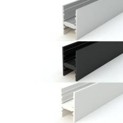 Finiture alluminio, bianca e nera Profilo LED NP016