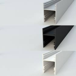 Aluminium, white and black finishes LED Profile NP026
