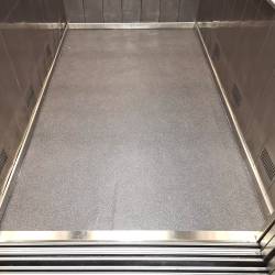 Lift cabin floor replacement in LINOLEUM material