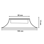 Kit 3 surface-mounted 12 LED VULCAN Spotlights 105-15 2,87 W + power supply, extentions, wirings