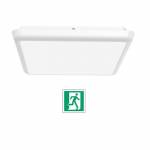 Plafoniera LED quadrata 300x300 mm -  EMERGENZA INTEGRATA - 18 W