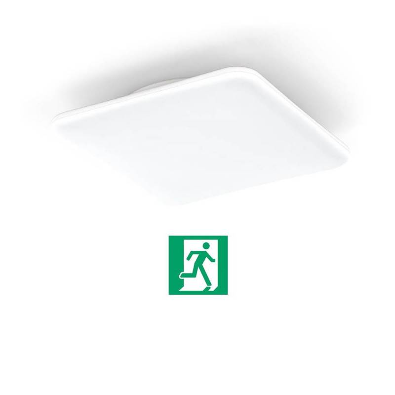 Plafoniera LED quadrata 400x400 mm con EMERGENZA INTEGRATA - 25 W