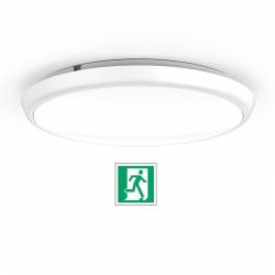 Round LED ceiling light Ø300 mm with INTEGRATED EMERGENCY - 18 W
