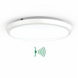 Plafoniera LED tonda Ø300 mm con SENSORE PRESENZA INTEGRATO -18 W