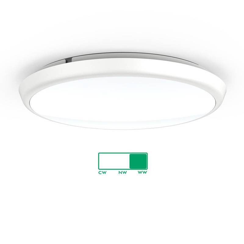 Plafoniera LED tonda Ø300 mm temperatura di colore selezionabile - 18 W