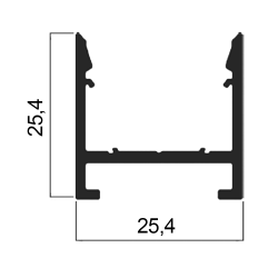 Dimensioni Profilo LED in alluminio NPH-M