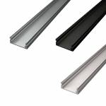 Aluminium Led Profile NP185 finishing black white and aluminium