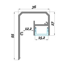 Dimensions Aluminium LED Profile NP0175