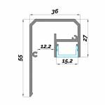 Dimensioni Profilo LED in alluminio NP0175