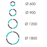 Profilo LED in alluminio NPH-B curvabile biemissione