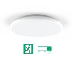 Plafoniera LED tonda Ø400 mm -  Emergenza Integrata - 25 W - fissaggio a rotazione