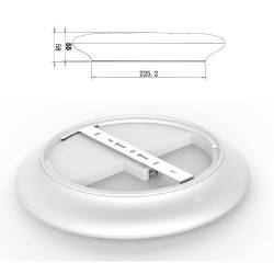 Dimensioni Plafoniera LED tonda Ø400x66 mm