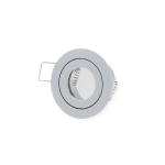 Round LED Spotlight Holder Aluminum Finish for MR11 LED Bulb with GU4 Base